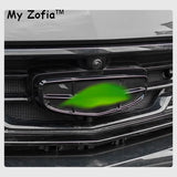 For New Geely Coolray 2023 2024 2025 Car Label Sticker Front Logo Frame Head Bumper Steering wheel Decor Sticker Cover Black