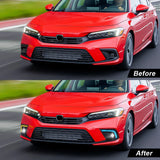 LED DRL Fog Lamp with 3-Color for Honda Civic 2021-2023
