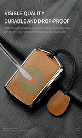 Metal and Leather Car Key Case Cover for Volvo XC40 XC60 S90 XC90 V90 2017 2018 Accessories