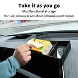 Hidden Behind-Screen Storage Box for BMW X3 G45 2025-2026 Car Interior Accessory CATUSIKI