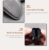 Leather Car Key Case For ZEEKR 001 009 7X - Sheep Suede Protector & Holder