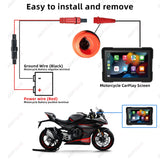 5Inch Touch Motorcycle Monitor CarPlay GPS Waterproof Android Head Unit AKAMATE
