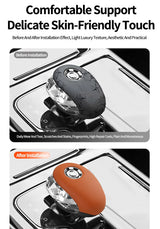 Leather Gear Shift Knob Cover For GAC Trumpchi M8/E9 Zongshi Series | Anti-Scratch Shifter Boot Protector Car Interior Accessory