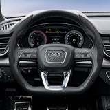 Breathable Leather Wheel Cover for Audi A4 A5 A6