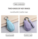 Car Key Case Cover For ARCFOX Alpha S Alpha T αS αT GT ECF ARCFOX-7 PU Leather Car Keychain Car Key Cover OEM