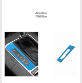 For Audi 8V A3 S3 (2014-2019) Sport Gear Shift Cover Panel Trim Frame Stickers Made of Alcantara Car Interior Tuning Accessories