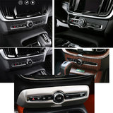Carbon Fiber Audio Knob Cover for Volvo XC60 Car Interior Accessory LINGLUYANG