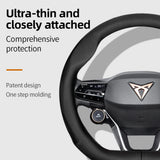 Ultra-Thin Breathable Leather Wheel Cover for Cupra Car Interior Accessory Hocasen