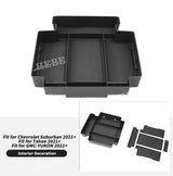 ABS Armrest Storage Box for Chevy Tahoe Suburban 21-25 Car Interior Accessory HEBE