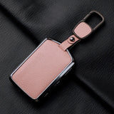 Metal and Leather Car Key Case Cover for Volvo XC40 XC60 S90 XC90 V90 2017 2018 Accessories