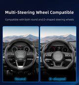 Carbon Fiber Steering Wheel Cover for Audi A4 A6 Q5