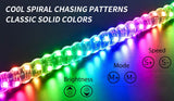 3/4/5FT LED Whip Light RGB Waterproof Multi-Color Flagpole Lamp Bowlight for Offroad Sand Rails/Buggies, SxS, ATV/UTV,RZR,Trucks