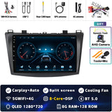 2K QLED Android 15 Multimedia Player for Mazda 3 2004–2013