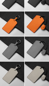 Goatskin Car Card Key Protective Cover NFC Induction Card Key Case All Car Card Key Universal Protective Cover Keychain