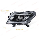 LED Headlights Turn Signal DRL for Navara 2014-2021 Car Interior Accessory MAGIC COLORM
