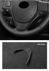 For Toyota RAV4 (2013-2018) Levin / Corolla (2014-2018) Made of Alcantara Steering Wheel Panel Boot Cover Car Interior Accessory