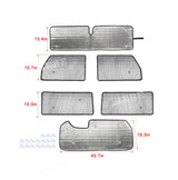Window Sunshade Foil for Jeep Wrangler JK 2007-2017