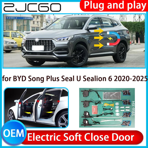 Electric Soft Close Door System for BYD Song Plus 2020-2025 Car Interior Accessory ZJCGO Default Title
