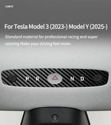 For Tesla Model 3 Highland / Model Y Juniper 2026- Steering Wheel Decorative Frame Trim Sticker Car Accessory Made of Alcanta