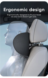 Car Seat Neck Pillow Lumbar Support Set - Universal Ergonomic Headrest for Driving Comfort