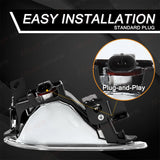 Fog Light Assembly Halogen for Honda Odyssey 2005-2007 Car Interior Accessory MAGIC COLORM