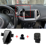Smart Wireless Charging Phone Holder for Jeep Compass 2017–2020