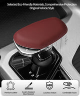 Original Leather Center Gear Shift Knob Cover Lever Shifter Boot Car Accessories For Geely Tugella/ Binyue / Preface / Borui