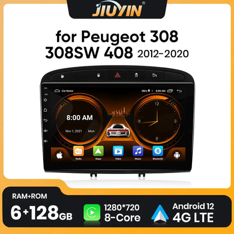 Android Multimedia Head Unit for Peugeot 308 2012–2020 Android Head Unit JIUYIN