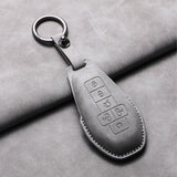 Leather Car Key Case Cover Shell For DENZA D9 EV D9 DM Sheep Suede Car Remote Key Bag Case Protecter Keychain Cover Decorativ