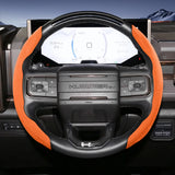 Split Snap-On Suede Steering Wheel Cover for GMC