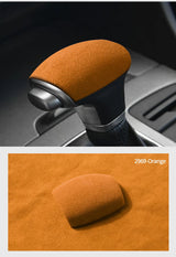 For KIA KX5 Car Gear Shift Lever Boot Cover Protection Decorative Trim Sticker Interior Tuning Accessories Made of Alcantara