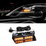 8-LED Windshield Strobe Warning Light Bar