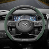 Suede Steering Wheel Cover for Hyundai Tucson & Kona