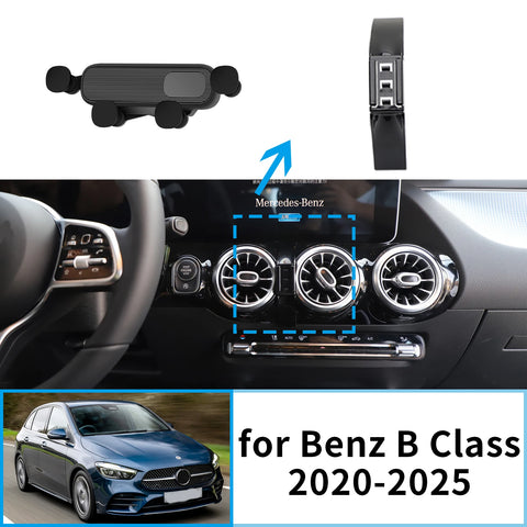 Smart Wireless Charging Phone Mount for Mercedes B-Class 2020-2025 Car Phone Holder CATUSIKI