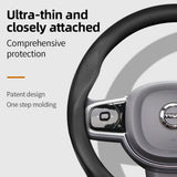 Ultra-Thin Leather Wheel Cover for Volvo S60 V60 XC90 Car Interior Accessory Hocasen