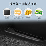 Honda Freed 2025 Door Handle Storage Box Front Door Holder Tray TPE Car Organizer Container Tidying Black Door Storage Access