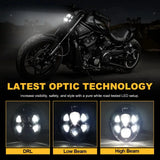 LED Front Headlights For Harley Davidson V-Rod V-Rod VRSC VRSCA VRSCB VRSCF VRSCAW 2002-2017 HI/ Low Beam Led Motorcycle Head