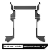 Tesla Model Y Launch 2025 Juniper Central Control Side Anti-kick Pad TPE Door Sill Strip Guard Protection Cover Car Accessori