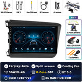 2K Android 15 Multimedia Head Unit for Honda Civic 2012-2015