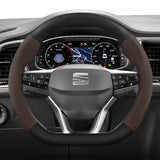 Non-Slip Suede Matte Carbon Cover for Seat Leon Arona