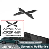 For Xpeng G9 2024 Xiaopeng G9 Black Badge Front Rear Badge Blackened Modification Front/Rear Badge OEM