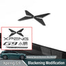 For Xpeng G9 2024 Xiaopeng G9 Black Badge Front Rear Badge Blackened Modification