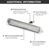 Smoked LED Side Marker Light for BMW Z3 1996-2002 LED Ambient Light iJDM