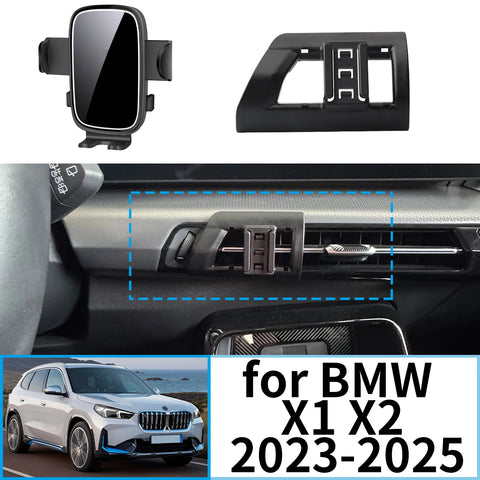 Wireless Fast Charging Phone Mount for BMW X1 X2 2023–2025 Car Phone Holder CATUSIKI