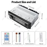 1Din Bluetooth 5.0 MP3 Car Stereo Universal Car Interior Accessory AKAMATE