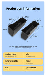 SMABEE for Toyota Tacoma 2024 Door Handle Storage Box Accessories Car Side Door Holder Tray Organizer