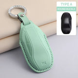 Car Smart Key Case Cover For IM Zhiji L7 LS7 L6 LS6 PU Leather Car Key Cover Protector Keychain