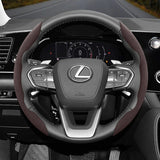 Lexus Anti-Slip Segmented Suede Steering Wheel Cover
