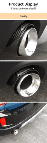 Carbon Fiber Stainless Muffler Trim Mini Cooper