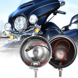 7Inch Round LED Headlight Mounting Bracket Ring For Harley Touring Softail FLD Motorcycle 7" Bracket 4.5 inch Housing Ring Mount